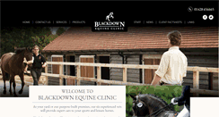 Desktop Screenshot of blackdownequineclinic.com