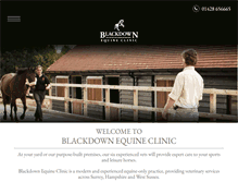 Tablet Screenshot of blackdownequineclinic.com
